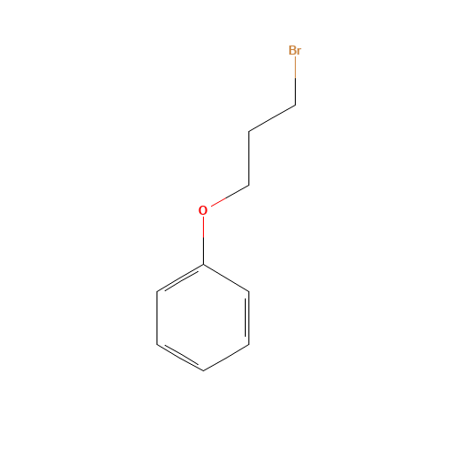 3-Phenoxypropyl bromide (CAS: 588-63-6) - Chemical Structure and Molecular Formula 