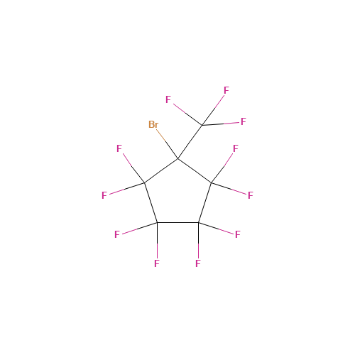 1-BROMOOCTAFLUORO-1-(TRIFLUOROMETHYL)CYCLOPENTANE (CAS: 125112-68-7) - Chemical Structure and Molecular Formula 