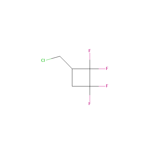1-CHLOROMETHYL-2,2,3,3-TETRAFLUOROCYCLOBUTANE (CAS: 356-80-9) - Chemical Structure and Molecular Formula 