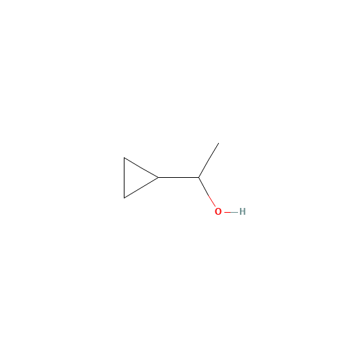 1-CYCLOPROPYLETHANOL (CAS: 765-42-4) - Chemical Structure and Molecular Formula 