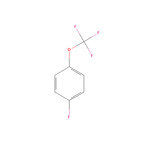 4-(Trifluoromethoxy)fluorobenzene (CAS: 352-67-0) - Chemical Structure and Molecular Formula 