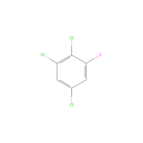 1-IODO-2,3,5-TRICHLOROBENZENE (CAS: 216393-66-7) - Chemical Structure and Molecular Formula 