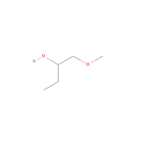 1-METHOXY-2-BUTANOL (CAS: 53778-73-7) - Chemical Structure and Molecular Formula 