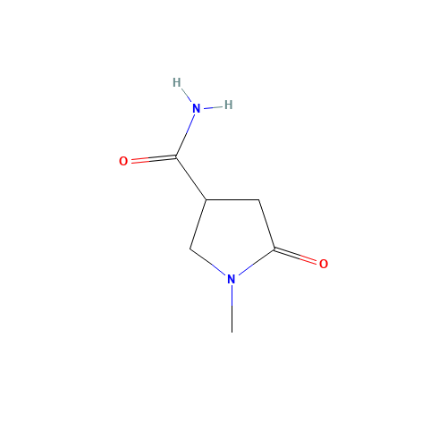 1-METHYL-2-PYRROLIDINONE-4-CARBOXAMIDE (CAS: 89677-16-7) - Chemical Structure and Molecular Formula 