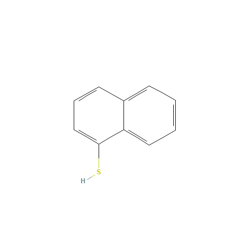 1-NAPHTHALENETHIOL (CAS: 529-36-2) - Chemical Structure and Molecular Formula 