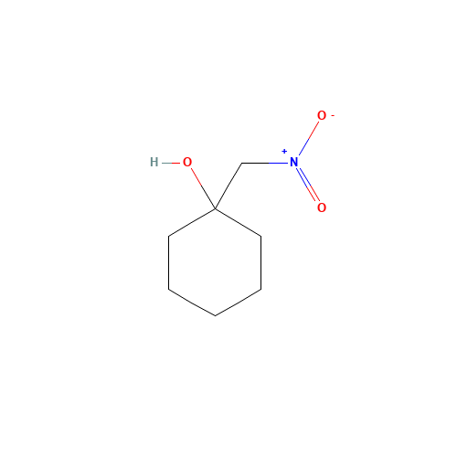 1-NITROMETHYLCYCLOHEXANOL (CAS: 3164-73-6) - Chemical Structure and Molecular Formula 