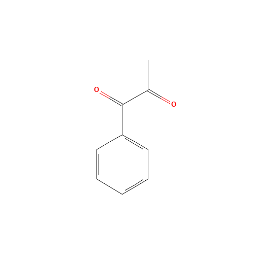1-Phenyl-1,2-propanedione (CAS: 579-07-7) - Chemical Structure and Molecular Formula 