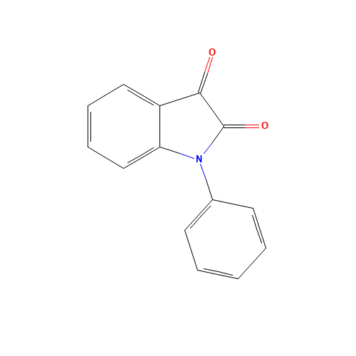 1-PHENYLISATIN (CAS: 723-89-7) - Chemical Structure and Molecular Formula 