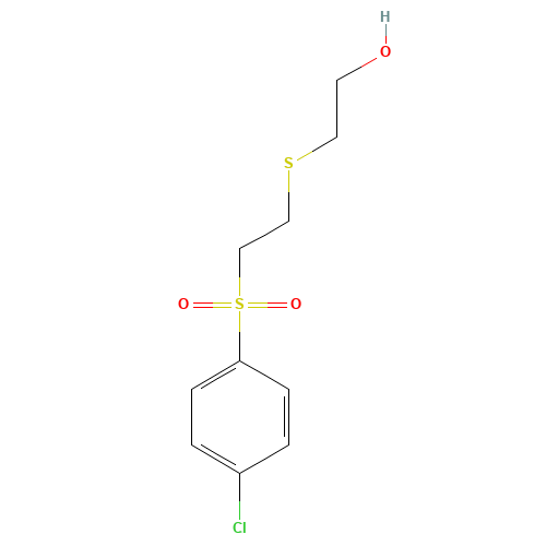 2-((2-[(4-CHLOROPHENYL)SULFONYL]ETHYL)THIO)ETHAN-1-OL (CAS: 175201-61-3) - Related Chemical Product