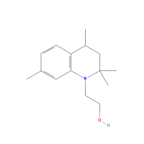 2-(2,2,4,7-TETRAMETHYL-1,2,3,4-TETRAHYDROQUINOLIN-1-YL)ETHAN-1-OL (CAS: 53817-44-0) - Chemical Structure and Molecular Formula 