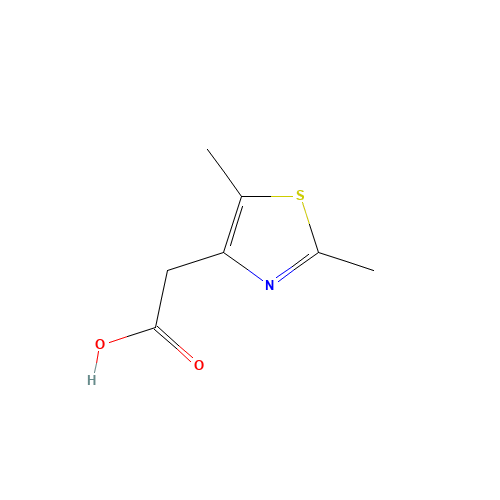2-(2,5-DIMETHYL-1,3-THIAZOL-4-YL)ACETIC ACID (CAS: 306937-38-2) - Chemical Structure and Molecular Formula 