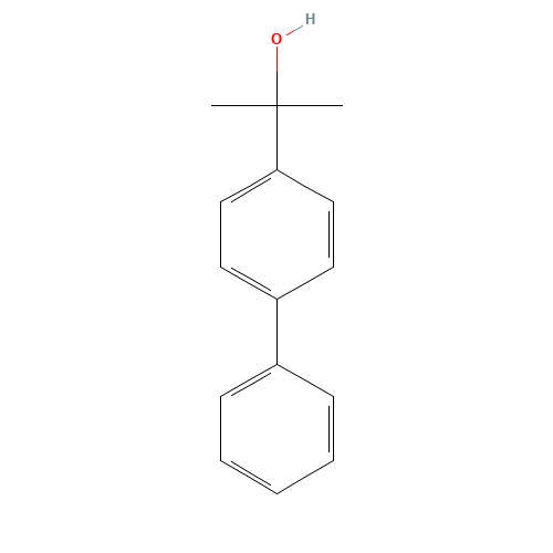2-(4-BIPHENYLYL)-2-PROPANOL (CAS: 34352-74-4) - Chemical Structure and Molecular Formula 
