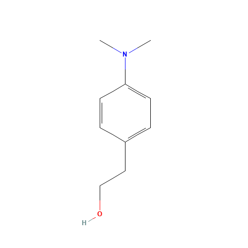 4-(DIMETHYLAMINO)PHENETHYL ALCOHOL (CAS: 50438-75-0) - Chemical Structure and Molecular Formula 