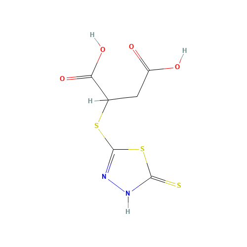 2-(5-MERCAPTO-1,3,4-THIADIAZOL-2-YLTHIO)SUCCINIC ACID (CAS: 125605-97-2) - Related Chemical Product