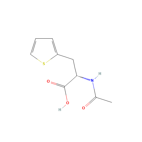 AC-BETA-(2-THIENYL)-ALA-OH (CAS: 83396-76-3) - Chemical Structure and Molecular Formula 