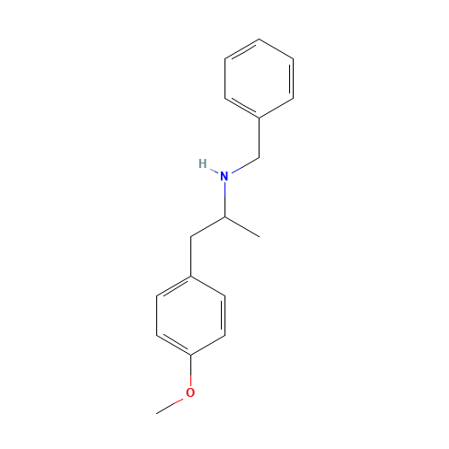 1-(4-Methoxyphenyl)-2-benzylaminopropane (CAS: 43229-65-8) - Chemical Structure and Molecular Formula 