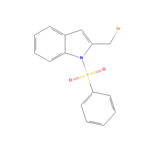 2-(BROMOMETHYL)-1-(PHENYLSULFONYL)-1H-INDOLE (CAS: 337508-54-0) - Related Chemical Product