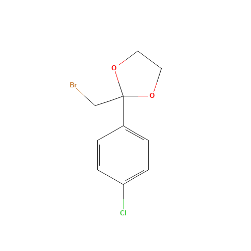 2-(BROMOMETHYL)-2-(4-CHLOROPHENYL)-1,3-DIOXOLANE (CAS: 3418-24-4) - Related Chemical Product