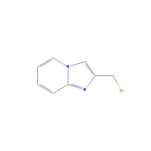 2-(BROMOMETHYL)-IMIDAZO[1,2-A]PYRIDINE (CAS: 125040-55-3) - Chemical Structure and Molecular Formula 