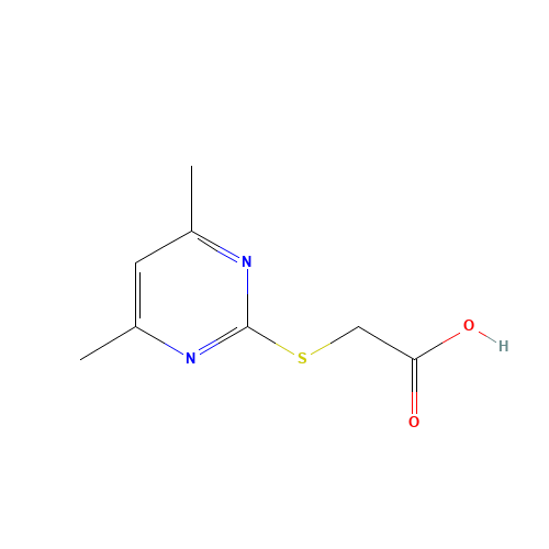2-(CARBOXYMETHYLTHIO)-4,6-DIMETHYLPYRIMIDINE MONOHYDRATE (CAS: 55749-30-9) - Related Chemical Product