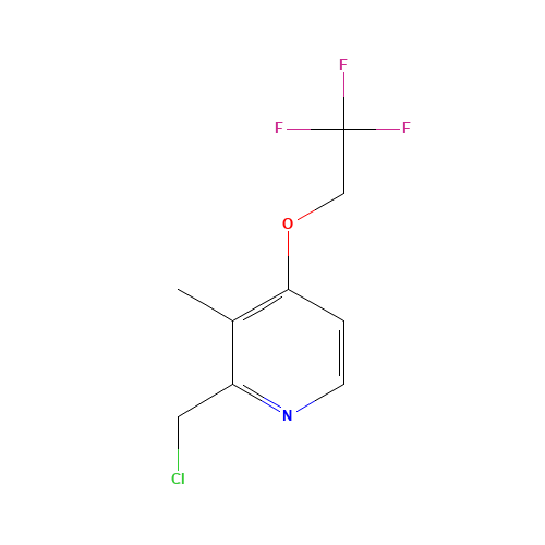 2-CHLOROMETHYL-3-METHYL-4-(2,2,2-TRIFLUOROETHOXY)PYRIDINE (CAS: 128430-66-0) - Related Chemical Product