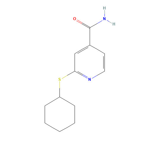 2-(CYCLOHEXYLTHIO)-PYRIDINE-4-CARBOXAMIDE (CAS: 189759-00-0) - Related Chemical Product