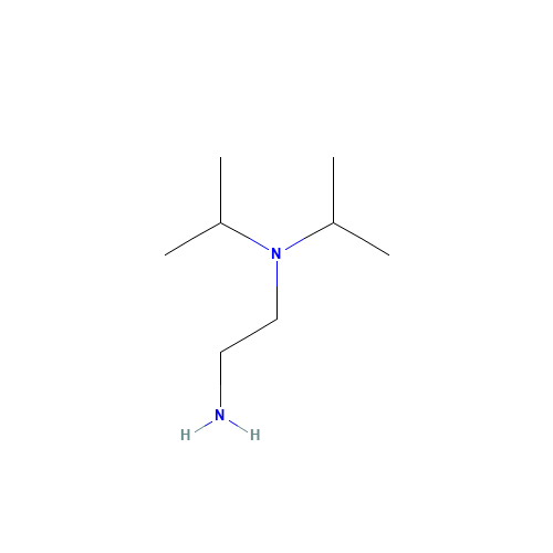 2-Aminoethyldiisopropylamine (CAS: 121-05-1) - Chemical Structure and Molecular Formula 