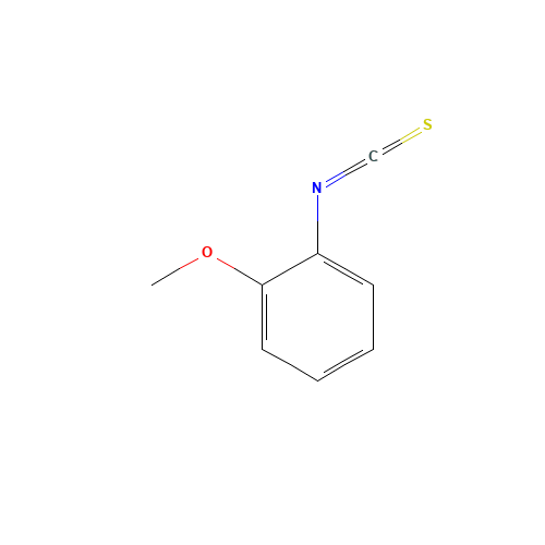 2-METHOXYPHENYL ISOTHIOCYANATE (CAS: 3288-04-8) - Chemical Structure and Molecular Formula 