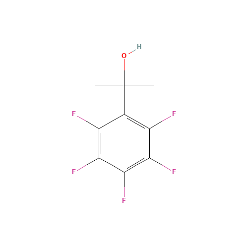 2-(PENTAFLUOROPHENYL)-2-PROPANOL (CAS: 715-31-1) - Chemical Structure and Molecular Formula 