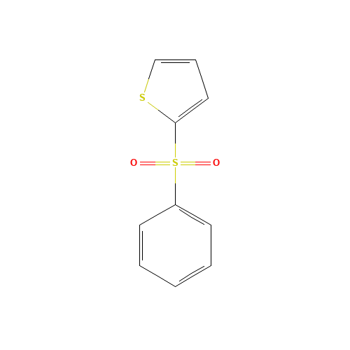 2-BENZENESULFONYLTHIOPHENE (CAS: 22407-40-5) - Chemical Structure and Molecular Formula 