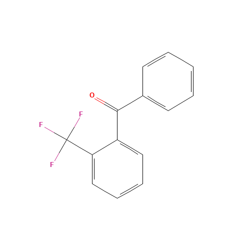2-(TRIFLUOROMETHYL)BENZOPHENONE (CAS: 727-99-1) - Chemical Structure and Molecular Formula 