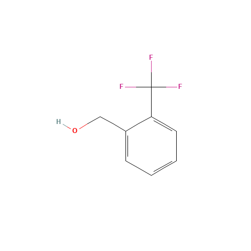2-(Trifluoromethyl)benzyl alcohol (CAS: 346-06-5) - Chemical Structure and Molecular Formula 