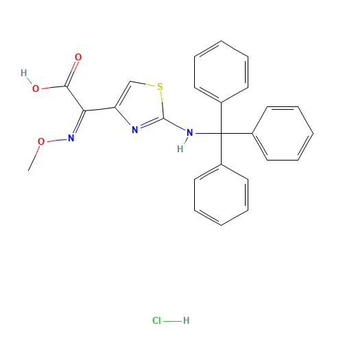 2-(TRITYLAMINO)-ALPHA-(METHOXYIMINO)-4-THIAZOLEACETIC ACID HYDROCHLORIDE (CAS: 123333-74-4) - Related Chemical Product