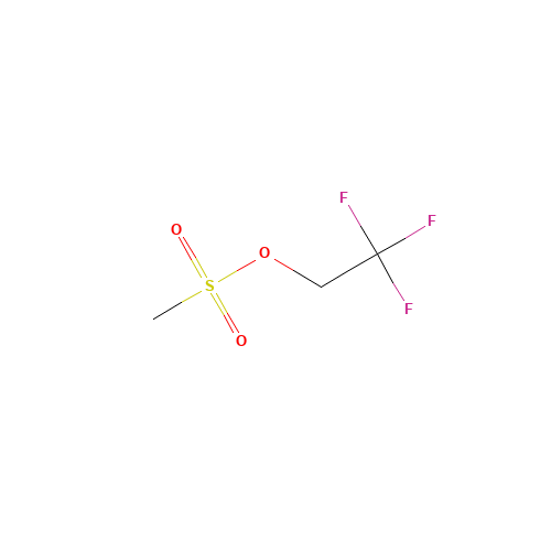 2,2,2-TRIFLUOROETHYL METHANESULFONATE (CAS: 25236-64-0) - Chemical Structure and Molecular Formula 