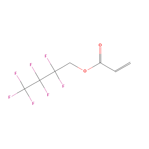1H,1H-HEPTAFLUOROBUTYL ACRYLATE (CAS: 424-64-6) - Chemical Structure and Molecular Formula 