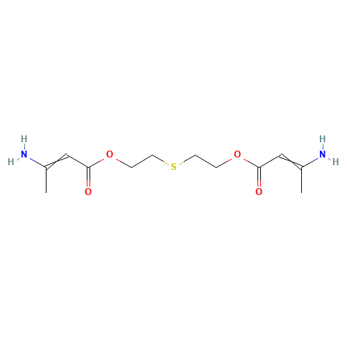 thiodiethane-1,2-diyl bis(3-aminobut-2-enoate) (CAS: 13560-49-1) - Related Chemical Product