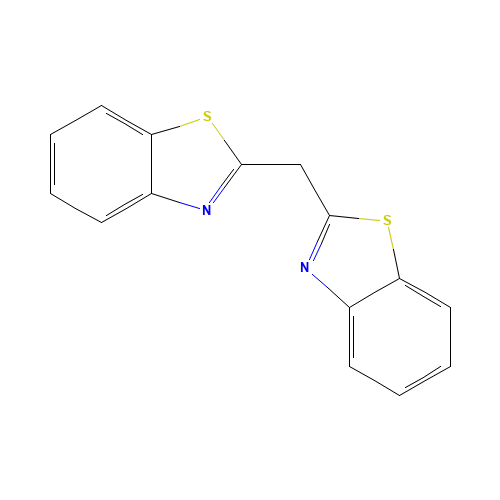 2,2'-METHYLENEBISBENZOTHIAZOLE (CAS: 1945-78-4) - Chemical Structure and Molecular Formula 