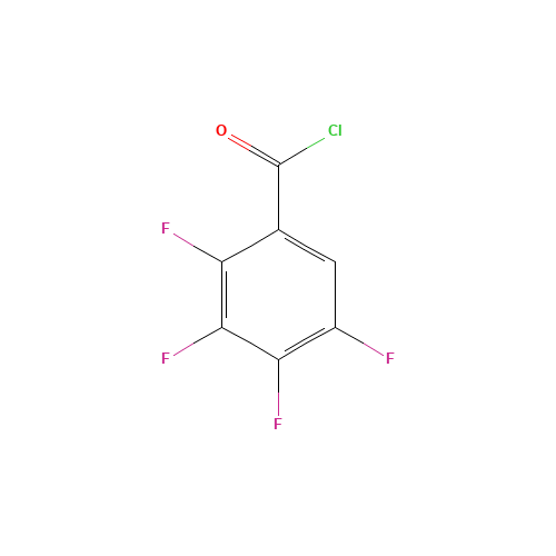 2,3,4,5-Tetrafluorobenzoyl chloride (CAS: 94695-48-4) - Chemical Structure and Molecular Formula 