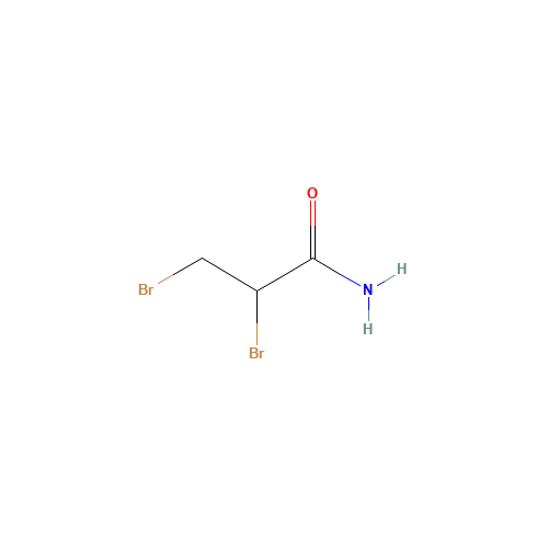 2,3-DIBROMOPROPIONAMIDE (CAS: 15102-42-8) - Chemical Structure and Molecular Formula 