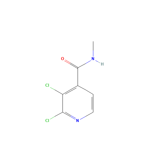 2,3-Dichloro-N-methyl-4-pyridinecarboxamide (CAS: 329794-24-3) - Chemical Structure and Molecular Formula 