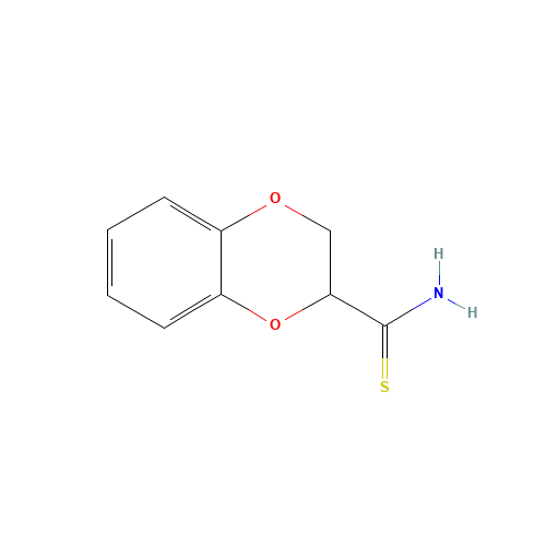 2,3-DIHYDRO-1,4-BENZODIOXINE-2-CARBOTHIOAMIDE (CAS: 147031-85-4) - Chemical Structure and Molecular Formula 