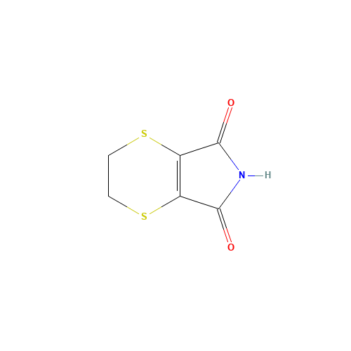 5,6-DIHYDRO-1,4-DITHIIN-2,3-DICARBOXIMIDE (CAS: 24519-85-5) - Chemical Structure and Molecular Formula 