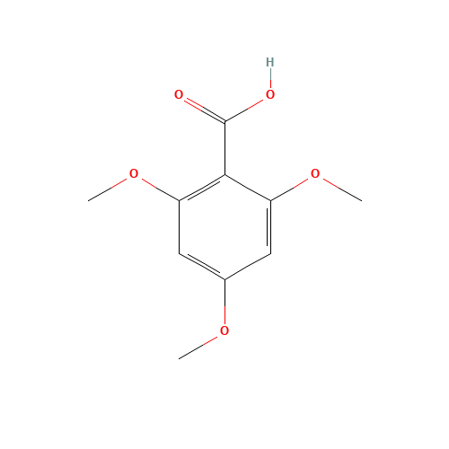 2,4,6-Trimethoxybenzoic acid (CAS: 570-02-5) - Chemical Structure and Molecular Formula 