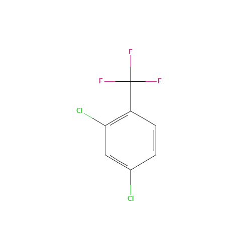 2,4-Dichlorobenzotrifluoride (CAS: 320-60-5) - Chemical Structure and Molecular Formula 