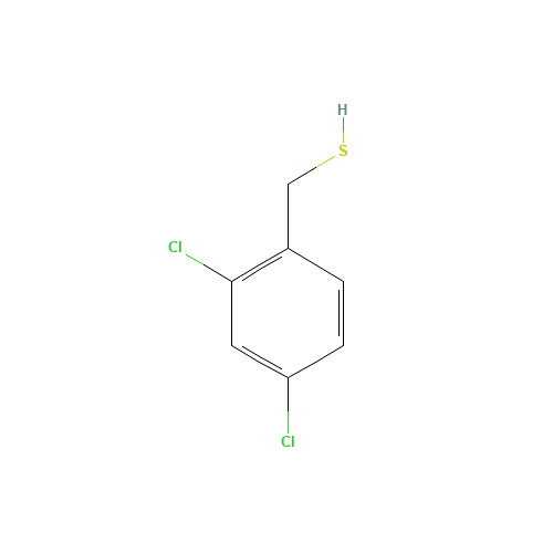 2,4-DICHLOROBENZYL MERCAPTAN (CAS: 59293-67-3) - Chemical Structure and Molecular Formula 