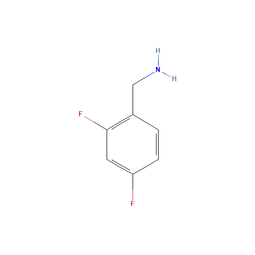 2,4-Difluorobenzylamine (CAS: 72235-52-0) - Chemical Structure and Molecular Formula 