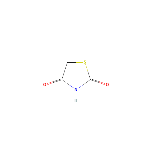 2,4-Thiazolidinedione (CAS: 2295-31-0) - Chemical Structure and Molecular Formula 