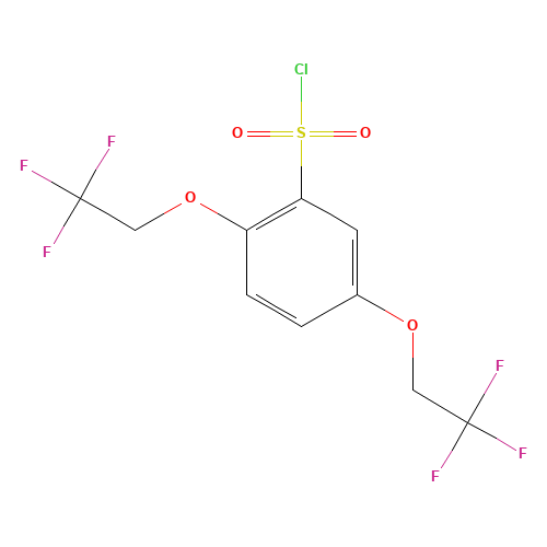 2,5-BIS(2,2,2-TRIFLUOROETHOXY)BENZENESULPHONYL CHLORIDE (CAS: 152457-95-9) - Related Chemical Product