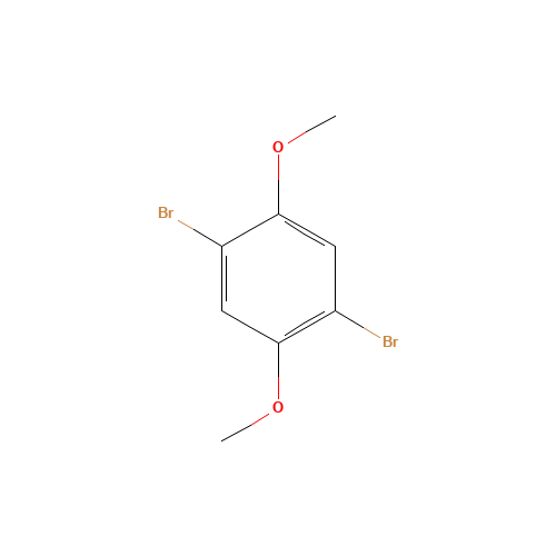 1,4-Dibromo-2,5-dimethoxybenzene (CAS: 2674-34-2) - Chemical Structure and Molecular Formula 