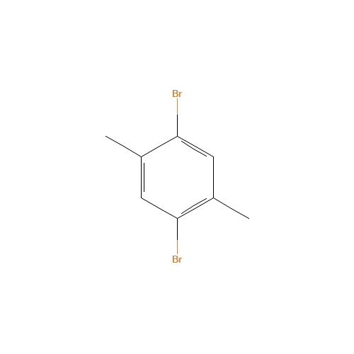 1,4-Dibromo-2,5-dimethylbenzene (CAS: 1074-24-4) - Chemical Structure and Molecular Formula 